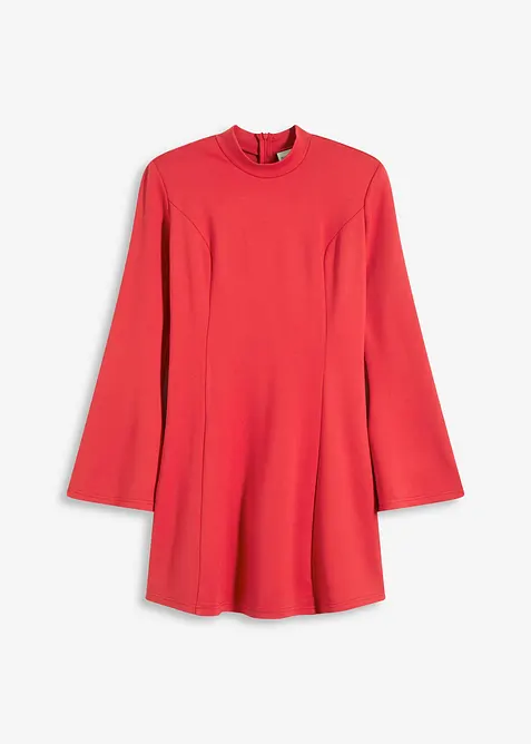 Miniklänning med lätt utställd kjoldel och trumpetärmar, bonprix