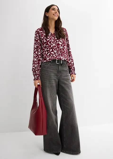 Blustunika i b&ouml;ljande viskos, bonprix