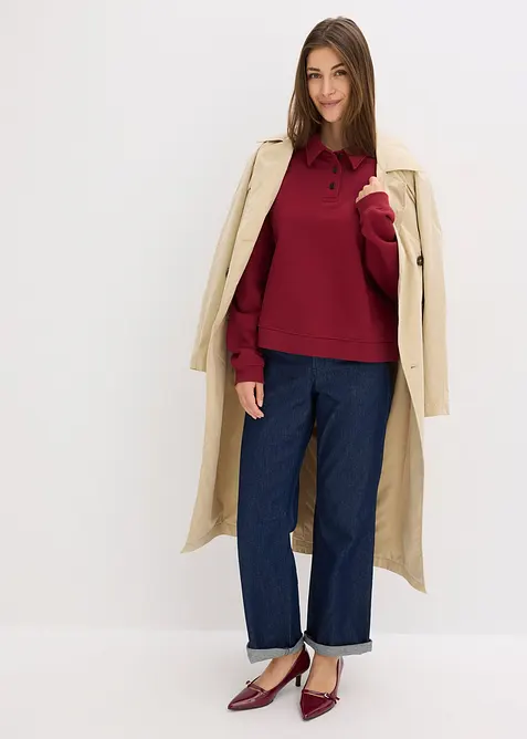 Sweatshirt i ren bomull, bonprix