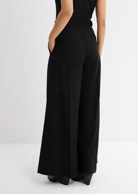 Byxa med sp&auml;nne i sidan, av viskosmix, bonprix