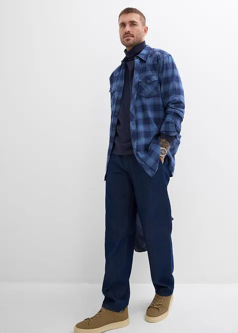 Loose Fit Jeans med gubbveck, Straight, bonprix