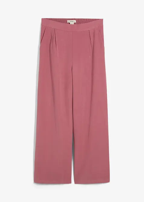 Byxa av mjuk viskosmix, korta ben, bonprix