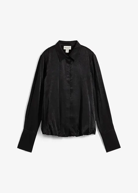 Satinblus av viskosmix, bonprix