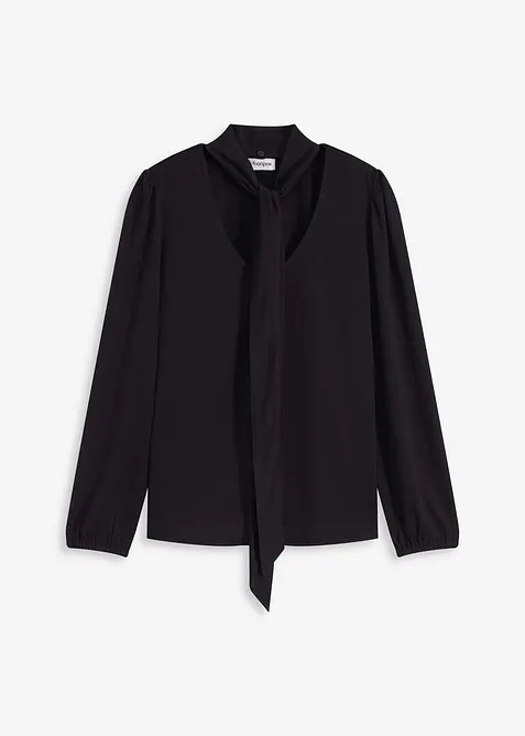 Blustopp med struktur och avtagbart knytband, bonprix