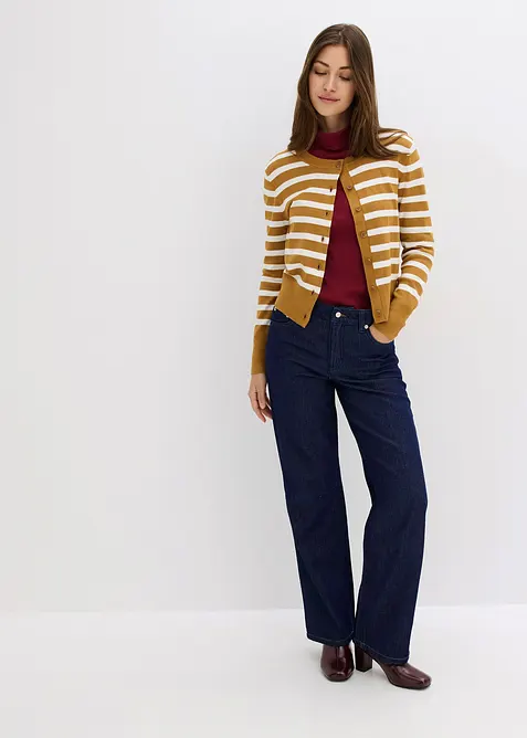 Straight jeans medelhög midja, bonprix