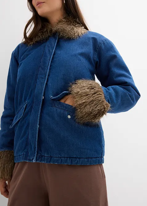 Lätt vadderad jeansjacka, bonprix