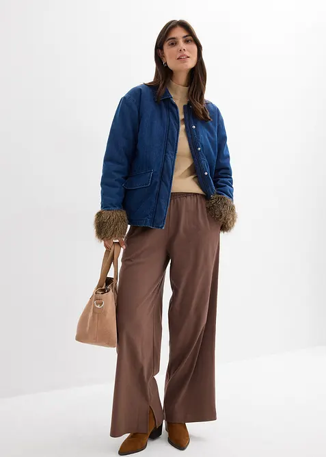 Lätt vadderad jeansjacka, bonprix