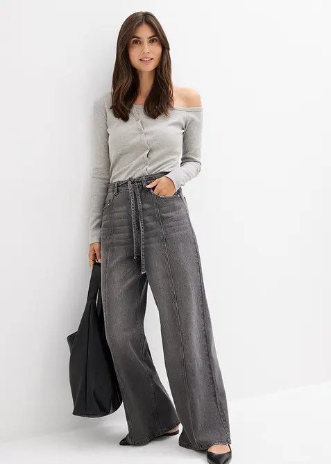 Wide Leg Jeans, High Waist, bonprix