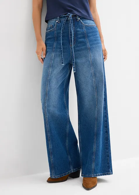 Wide Leg Jeans, High Waist, bonprix