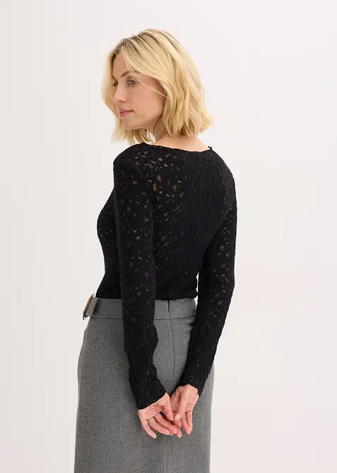 Spetsbody med mysig yta, bonprix