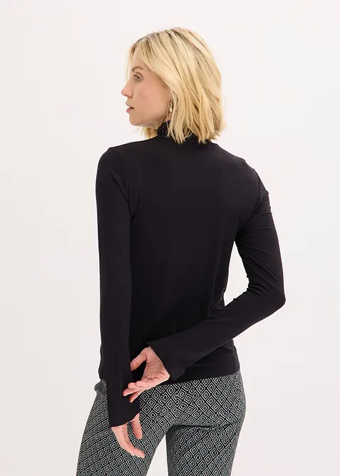 Polotröja med dekorativa knappar, bonprix