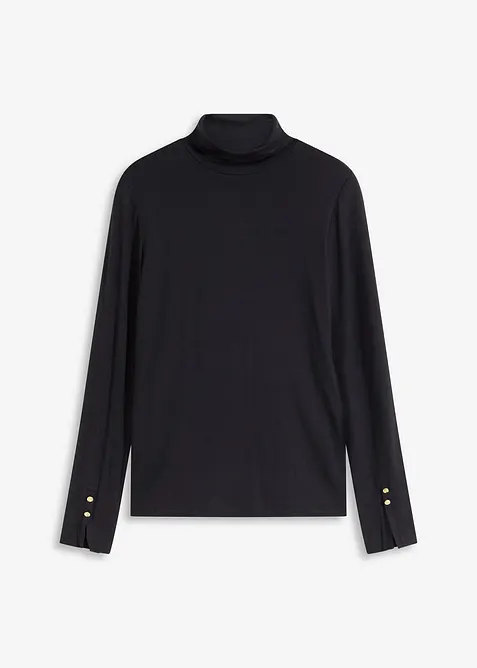 Polotröja med dekorativa knappar, bonprix