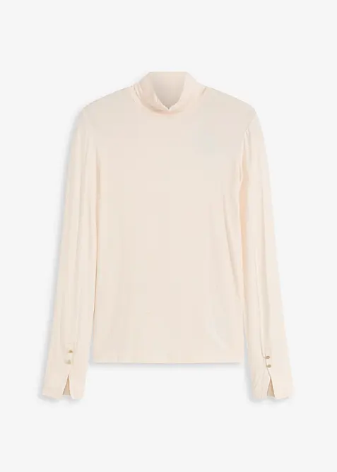 Polotröja med dekorativa knappar, bonprix