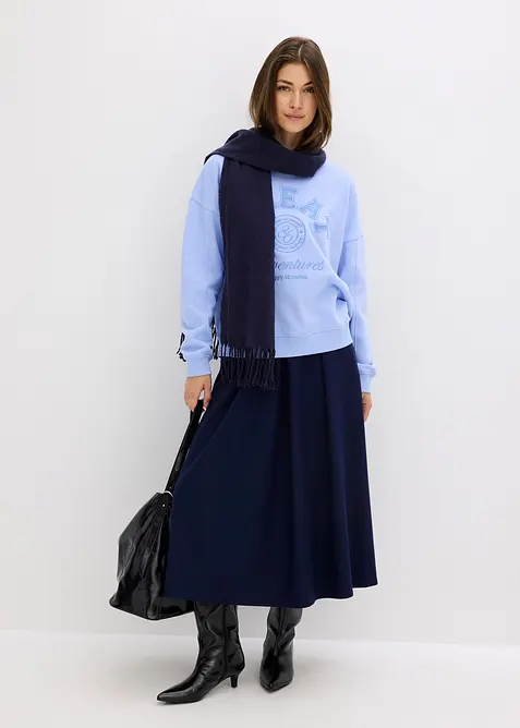 Oversizesweatshirt i ren bomull, bonprix