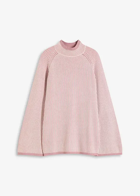 Oversizetröja med ståkrage, bonprix