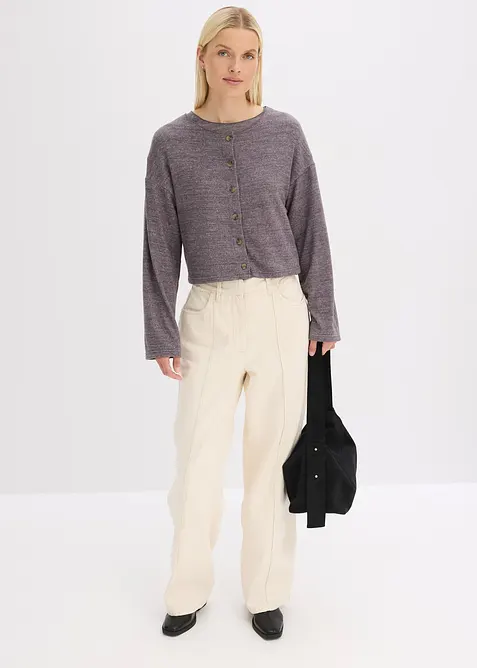 Twillbyxa i ren bomull, bonprix