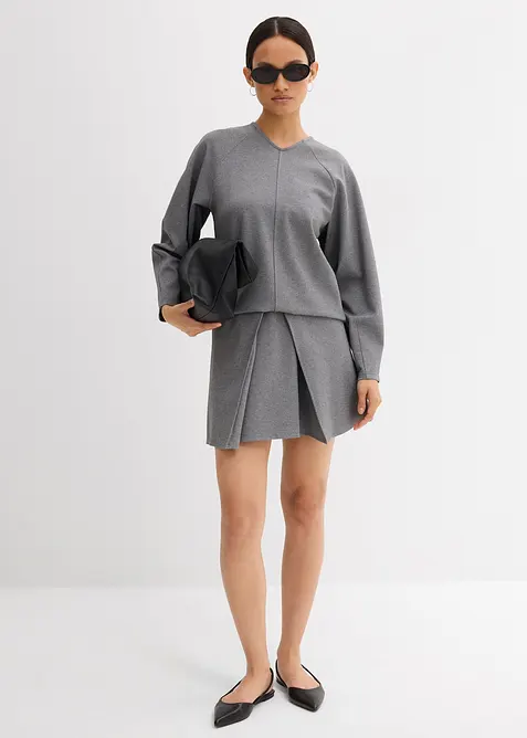 Bekv&auml;m Punto di Roma-topp med l&aring;nga &auml;rmar, bonprix