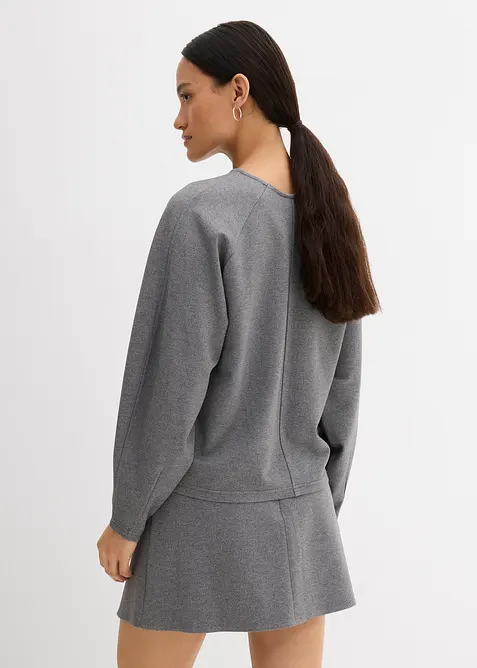 Bekv&auml;m Punto di Roma-topp med l&aring;nga &auml;rmar, bonprix