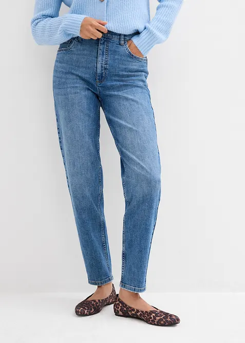 Mom Jeans High Waist, cropped, bonprix