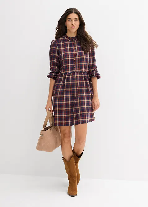 Miniklänning av mjuk viskos, bonprix