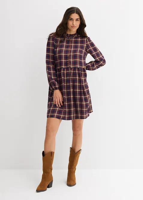 Miniklänning av mjuk viskos, bonprix