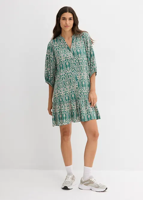 Tunikaklänning i mjuk viskos, bonprix