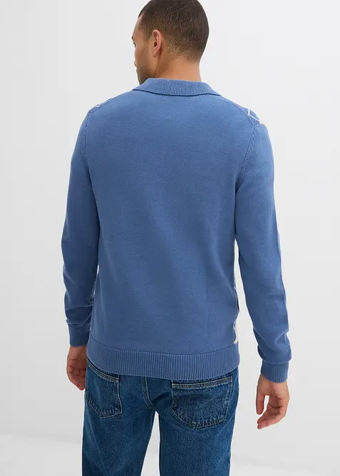 Argyle-mönstrad pikétröja i ren bomull, bonprix