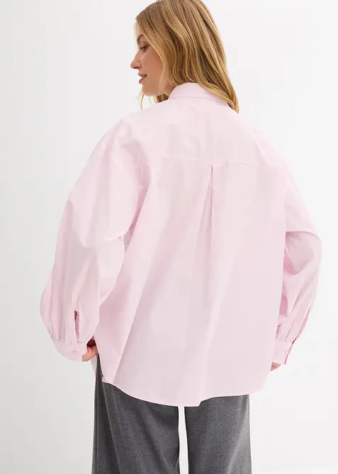 Skjortblus med strassapplikation, bonprix