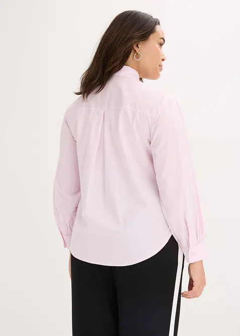 Skjortblus med strassapplikation, bonprix