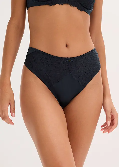 Maxistringtrosa i ett glansigt material (2-pack), bonprix