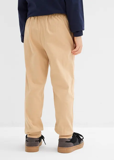 Joggingbyxa av ekologisk bomull (2-pack), bonprix