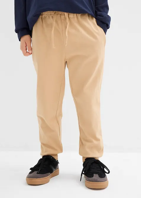 Joggingbyxa av ekologisk bomull (2-pack), bonprix