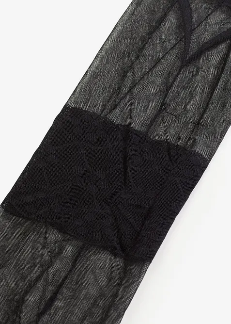 Strumpbyxa med strumpebandstryck 30 DEN, bonprix