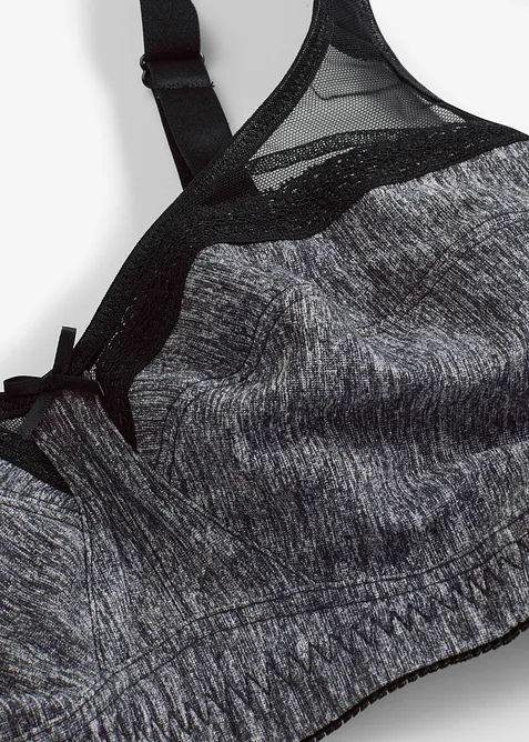 Avlastande BH utan bygel, med vadderade axelband, bonprix