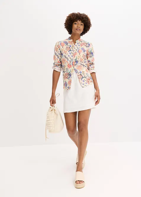 Blus med blomm&ouml;nster, bonprix