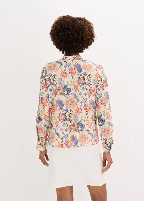 Blus med blomm&ouml;nster, bonprix