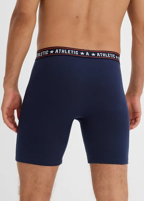 Långa boxershorts med bomull (2-pack), bonprix