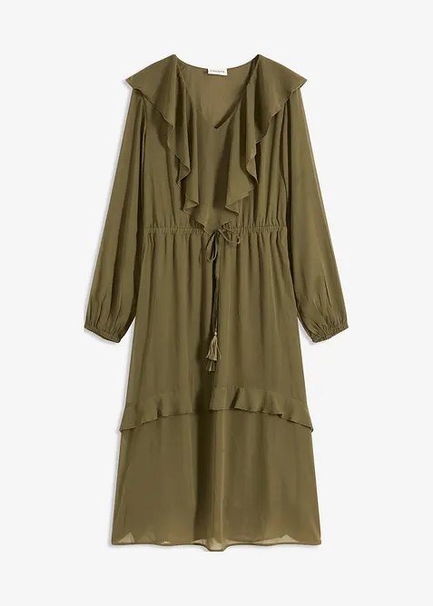 Mellanlång klänning, bonprix