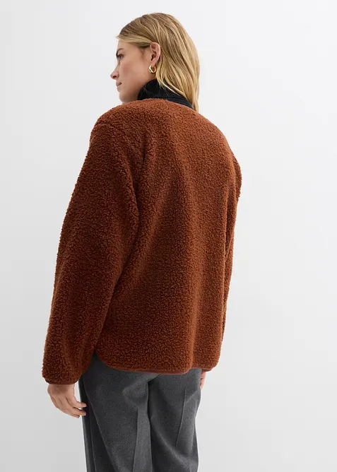 Jacka i teddyfleece, bonprix