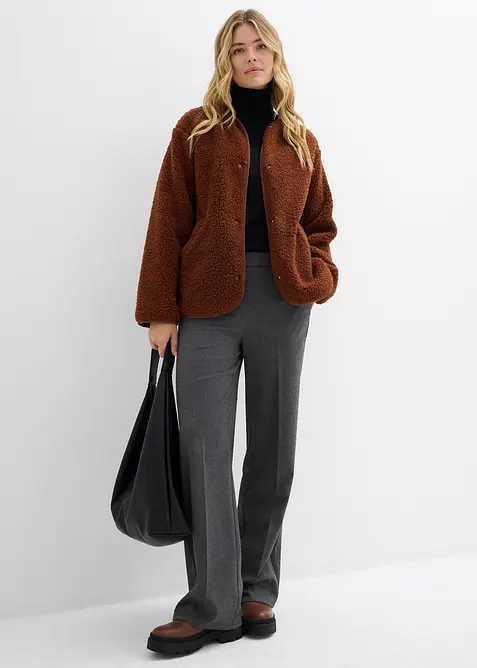 Jacka i teddyfleece, bonprix