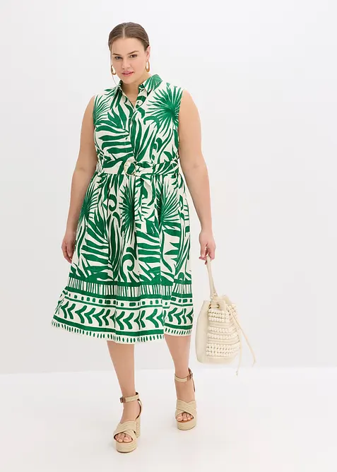 Blusklänning i följsam viskos, bonprix