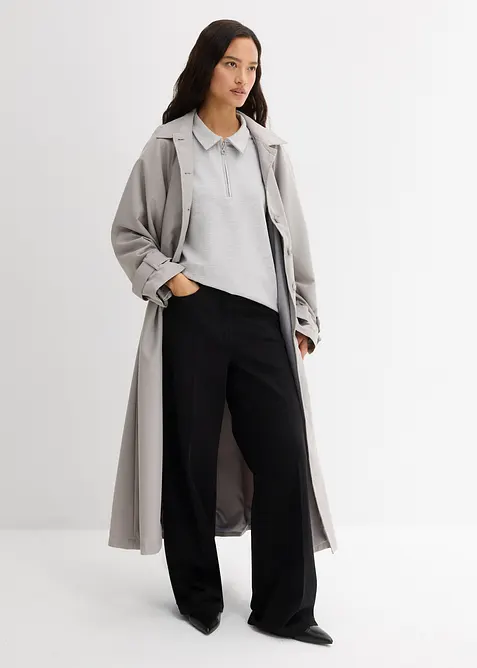 Twillbyxa med pressveck i ren bomull, bonprix