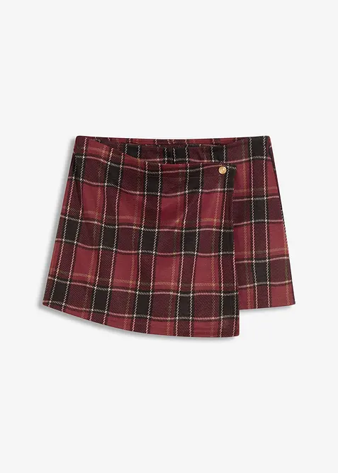 Korta kjolshorts med dekorknapp, bonprix