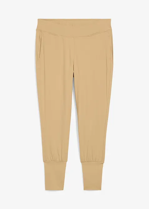 Extra mjuk haremsbyxa i caprimodell, bonprix