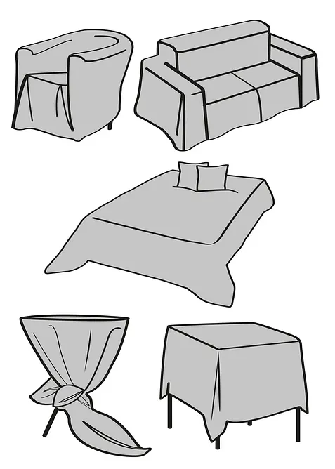 Överkast med lapptäckslook, bonprix