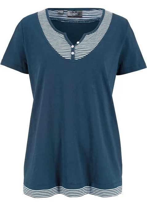 T-shirt med 2-i-1-look, ekologisk bomull, bonprix