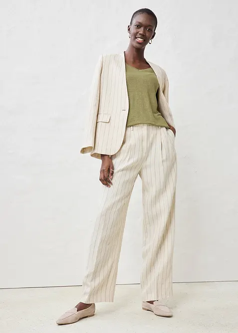 Linnetopp med ledigt snitt, bonprix