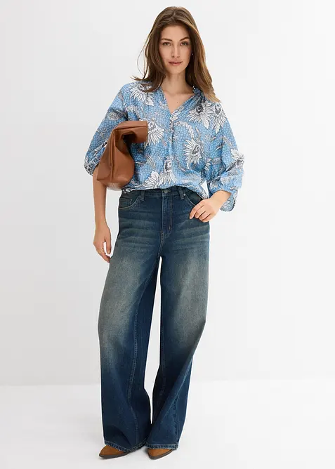 Blustunika i mjuk viskosmix, bonprix