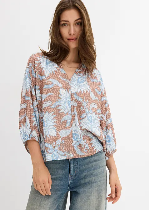 Blustunika i mjuk viskosmix, bonprix