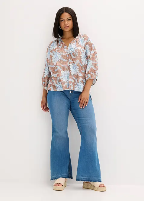 Blustunika i mjuk viskosmix, bonprix